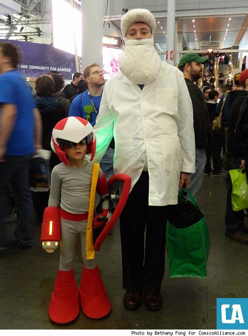 Pax East 2013 Cosplay Dr Light and Proto Man from Mega Man