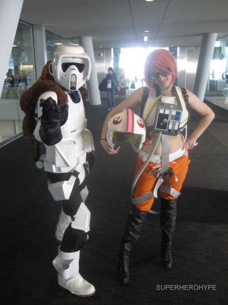 Pax East 2013 Cosplay Jaina Solo and Scout Trooper