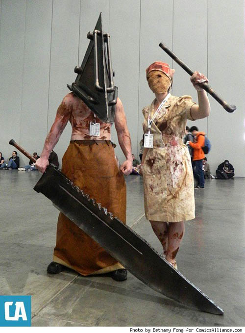 Pax East 2013 Cosplay Silent Hill Pyramid Head and Nurse