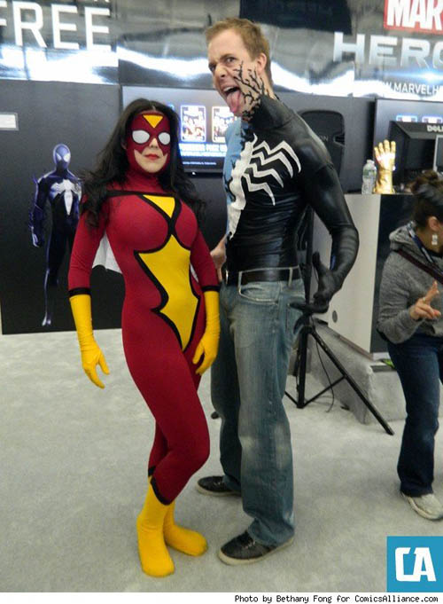 Pax East 2013 Cosplay Spider Woman and Venom