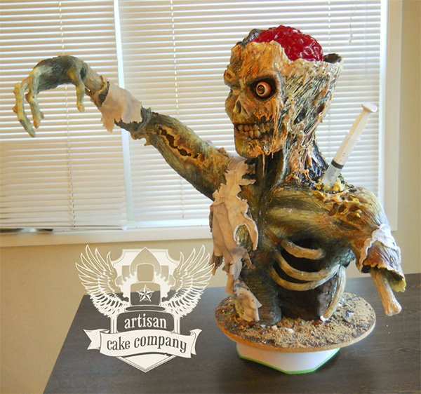 Rice Krispies Zombie Cake