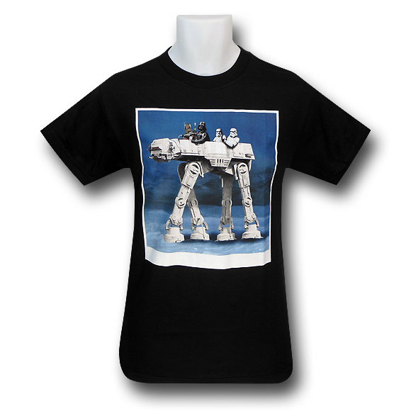 Star Wars ATAT Ride Black TShirt