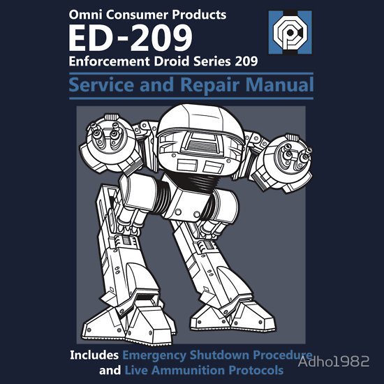 ED 209 Service Manual Shirt