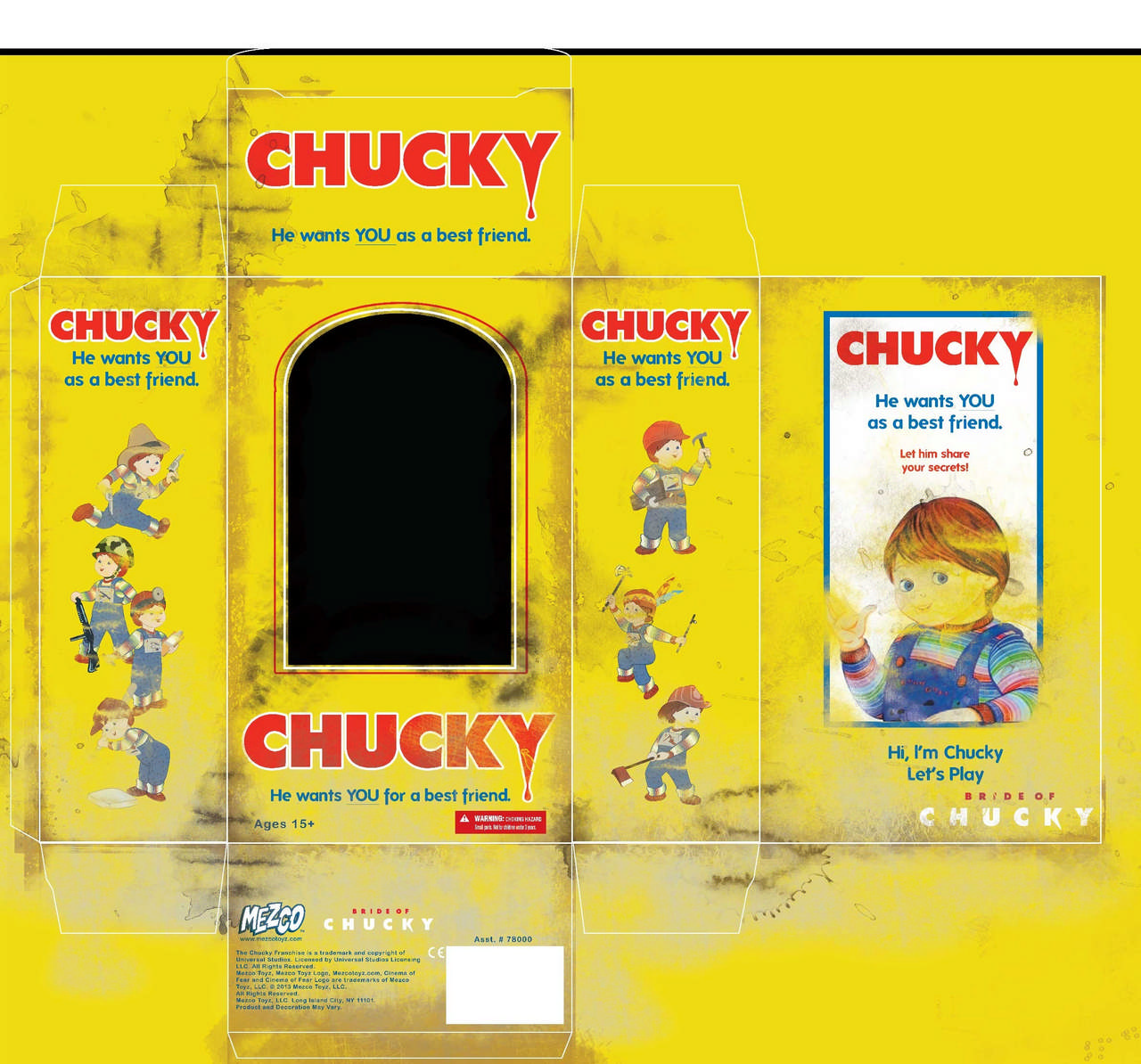 Mezco’s recreated Chucky box