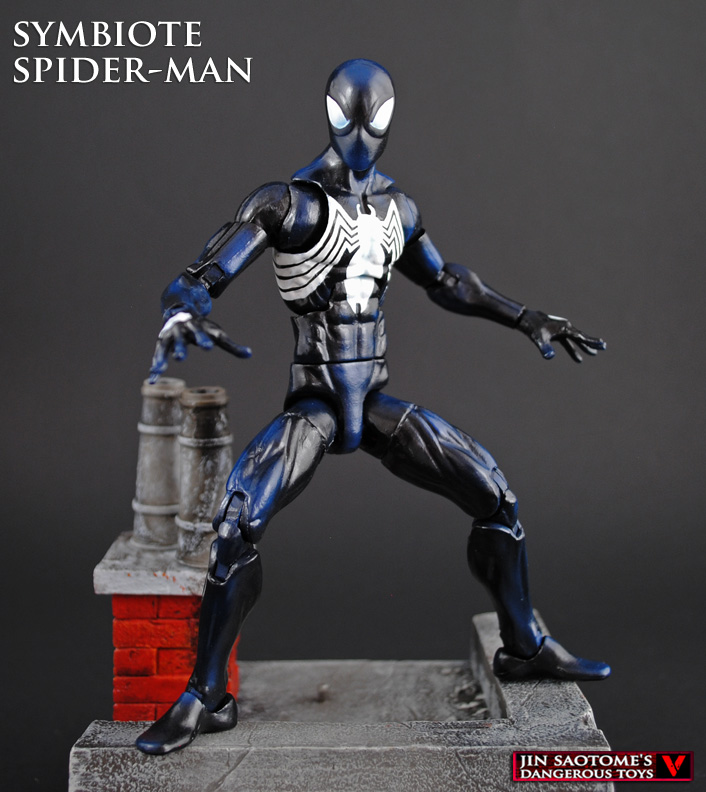 Spider-man Marvel Legends Style Black Venom Symbiote Custom Action Figure 