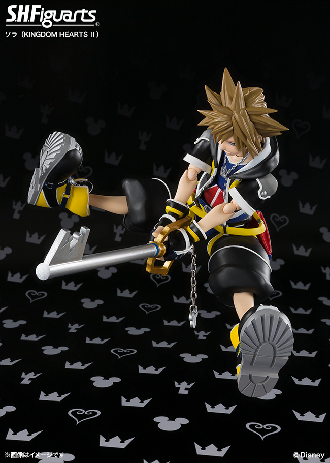 S.H. Figuarts KINGDOM HEARTS II SORA Action Figure Bandai SHF Excellent 