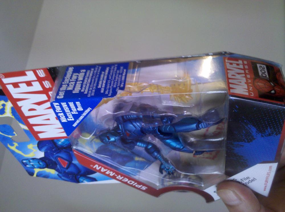 Factory error Ironman w/ Spidey packaging :)