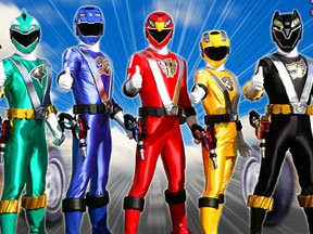 Red, Blue, Yellow, Green, and Black Rangers