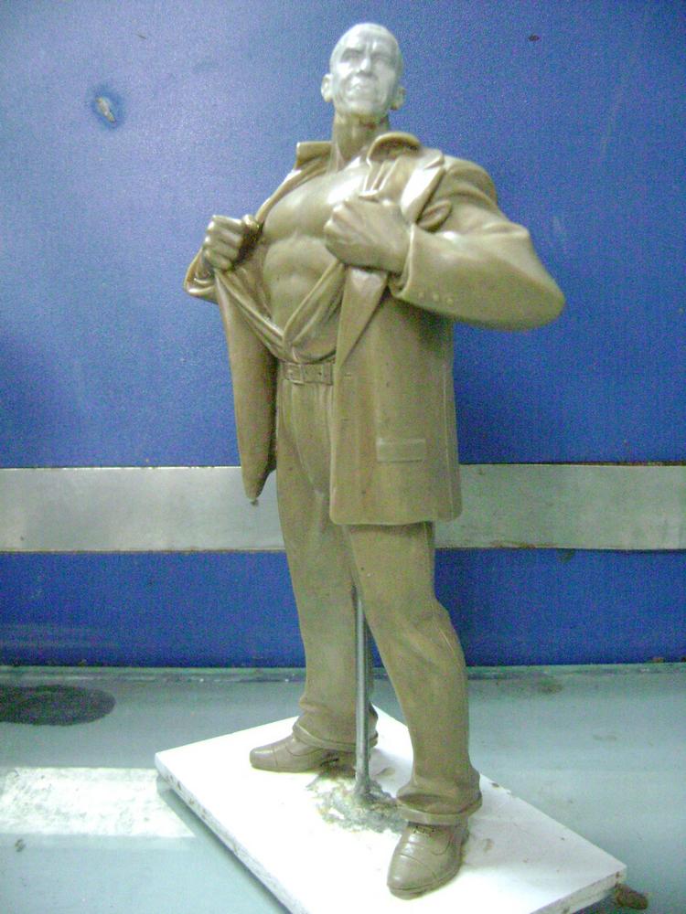 1st Step for Prototype making: clay sculpturing
Obama in Superman character