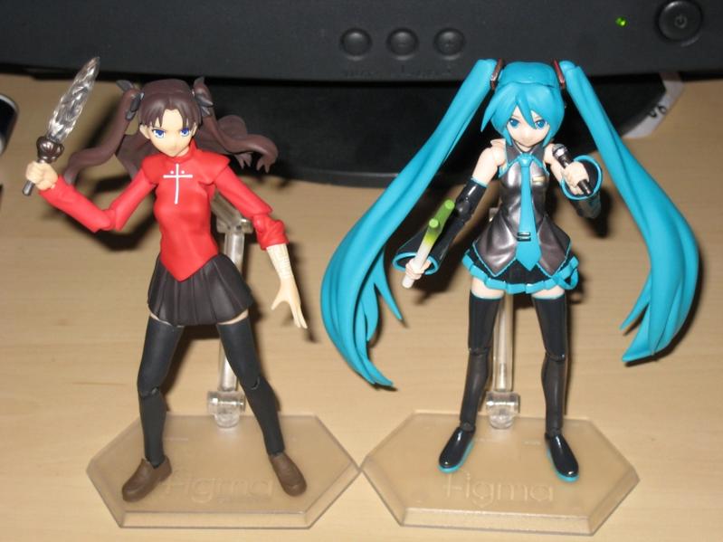 Tohsaka Rin and Hatsune Miku