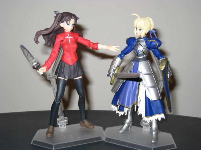 Tohsaka Rin and Saber