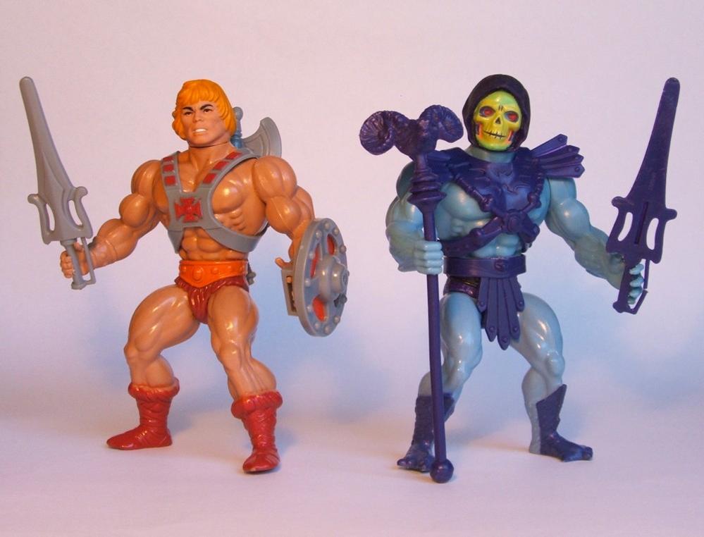 Original MotU He Man and Skeletor by Mattel.