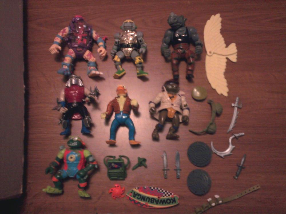 Teenage Mutant Ninja Turtles Figures 4: Asking $70 plus $10 S&H (6 pics total). I will entertain best offers.