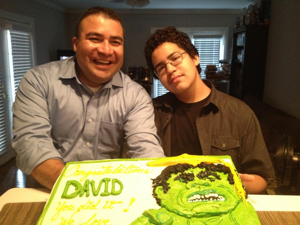 I got an awesome cake when I finished my Masters degree!