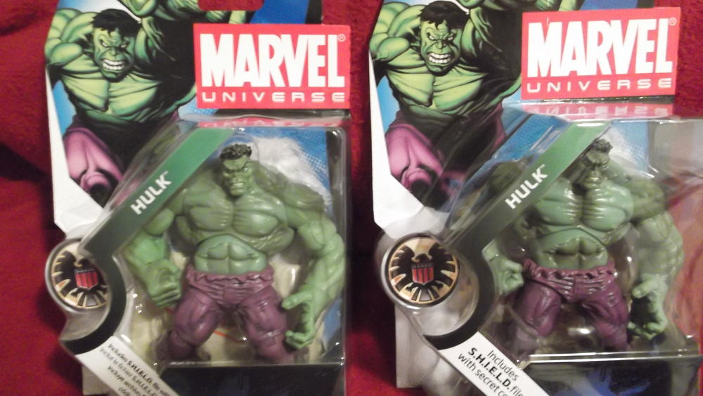 Original on the left. New glossy/darker accents on right.