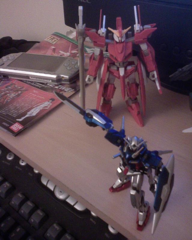 HCMPro Exia and Gundam Throne Zwei