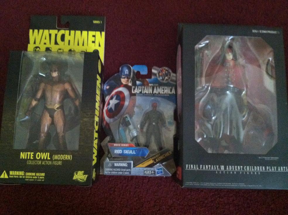 dc direct watchmen nite owl, movie series red skull and vincent valentine