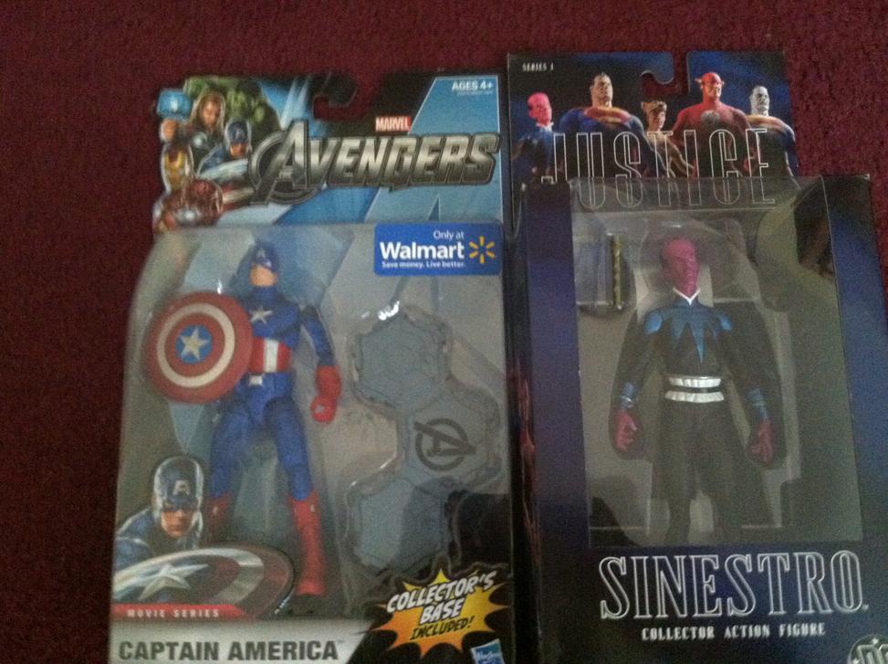6" movie cap and dc direct justice league sinestro