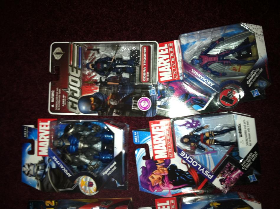 cobra trooper, mu apocalypse, archangel, psylocke