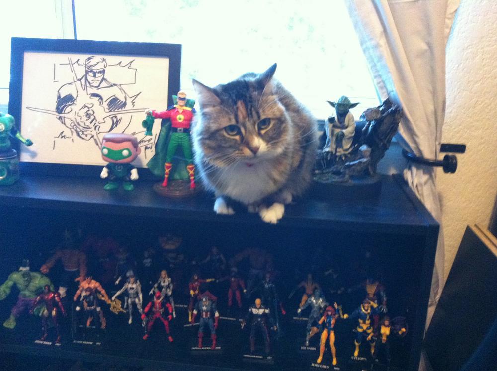 Delilah with her super friends