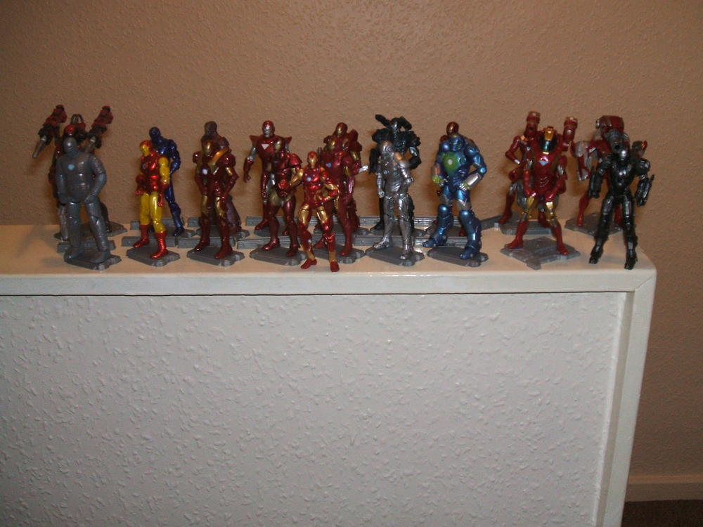 Some my Iron Man armours from my hall of armour, it's quite a bit bigger now.