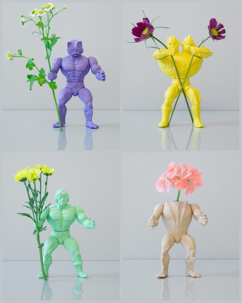 He Man flower holders
