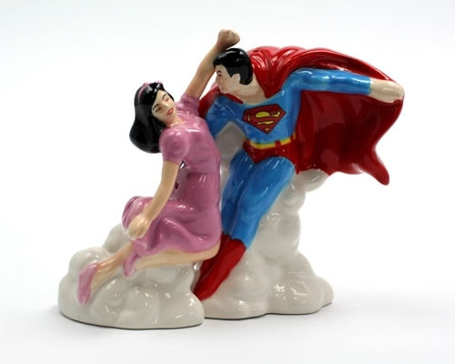 Superman and Lois Lane Salt and Pepper Shakers