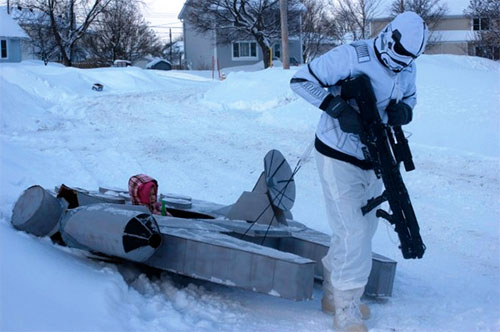 Millennium Falcon Snow Sled