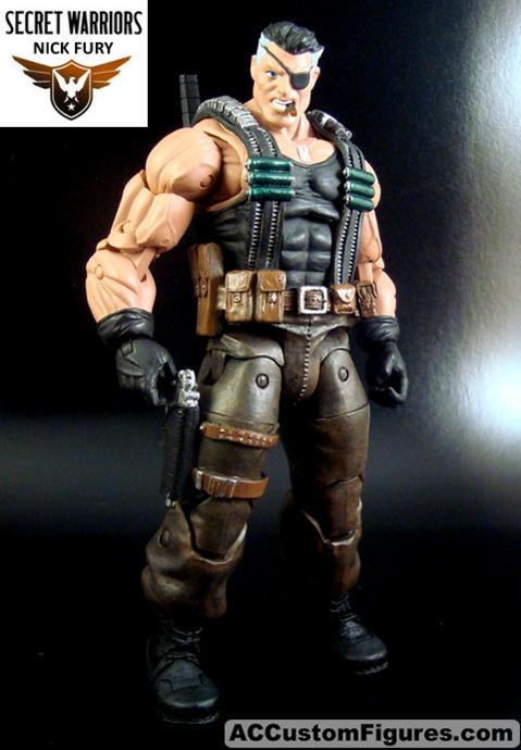 Custom Nick Fury Olivetti style, Howling Commandos outfit.