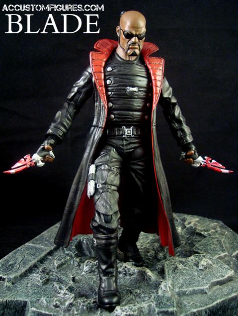 My custom Blade figure, inspired by the 'missing' Marvel Legends 2013 variant.