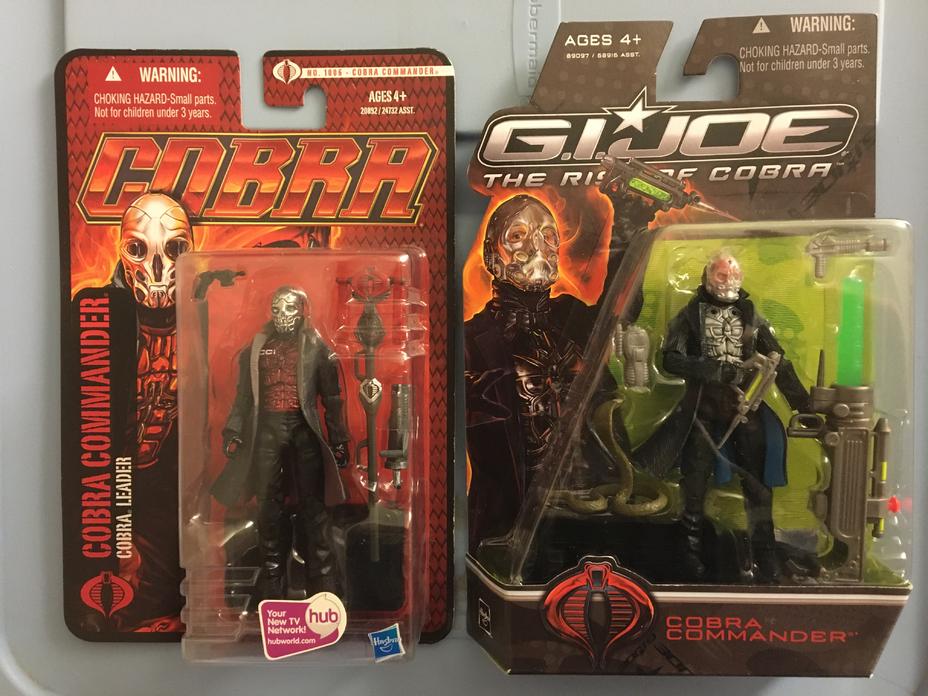 GI Joe Pursuit of Cobra- Cobra Commander and Rise of Cobra- Cobra Commander