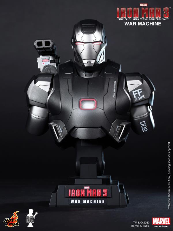 アイアンマン3 MARK XLII & WAR MACHINE 1/4バスト First Look