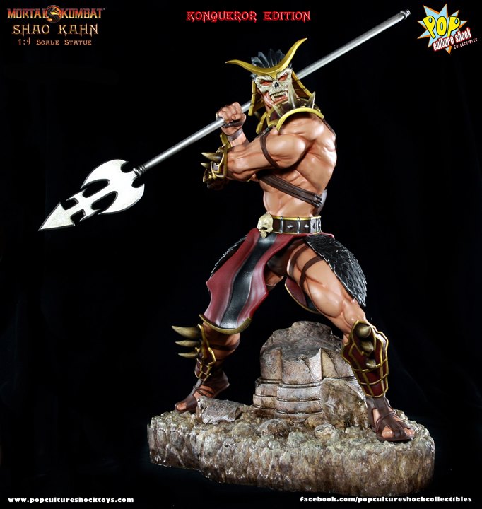 PCS Mortal Kombat Shao Kahn Statue Bloody Hammer Exclusive - The Toyark - News