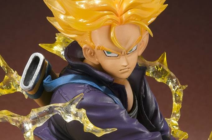 Bandai-SHF Dragon Ball Super Saiyan Trunks Figura de Ação Anime