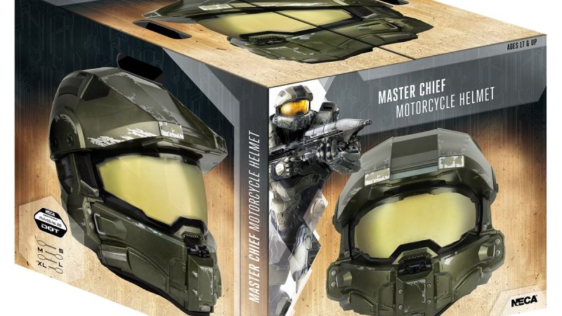 New Photos and Details for Halo Master Chief Motorcycle Helmet by NECA ...