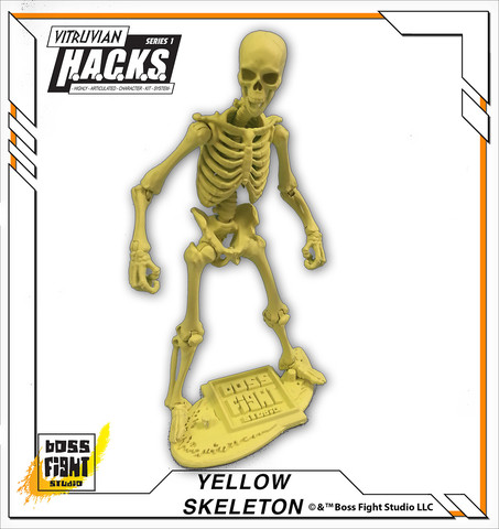 Vitruvian H.A.C.K.S. Action Figure: Boxed Skeleton Blank – Boss