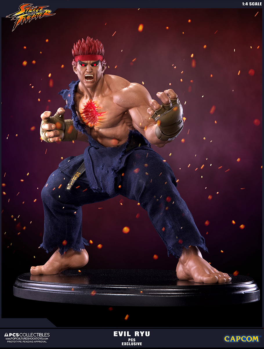 SOTA Unveils Street Fighter IV Ryu and Evil Ryu Statues - The Toyark - News