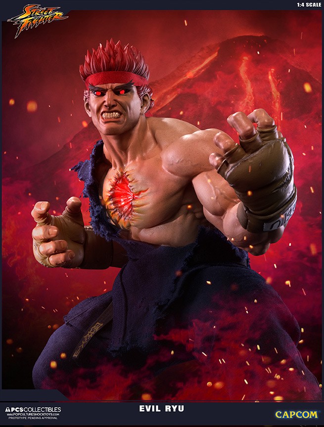 SOTA Unveils Street Fighter IV Ryu and Evil Ryu Statues - The Toyark - News
