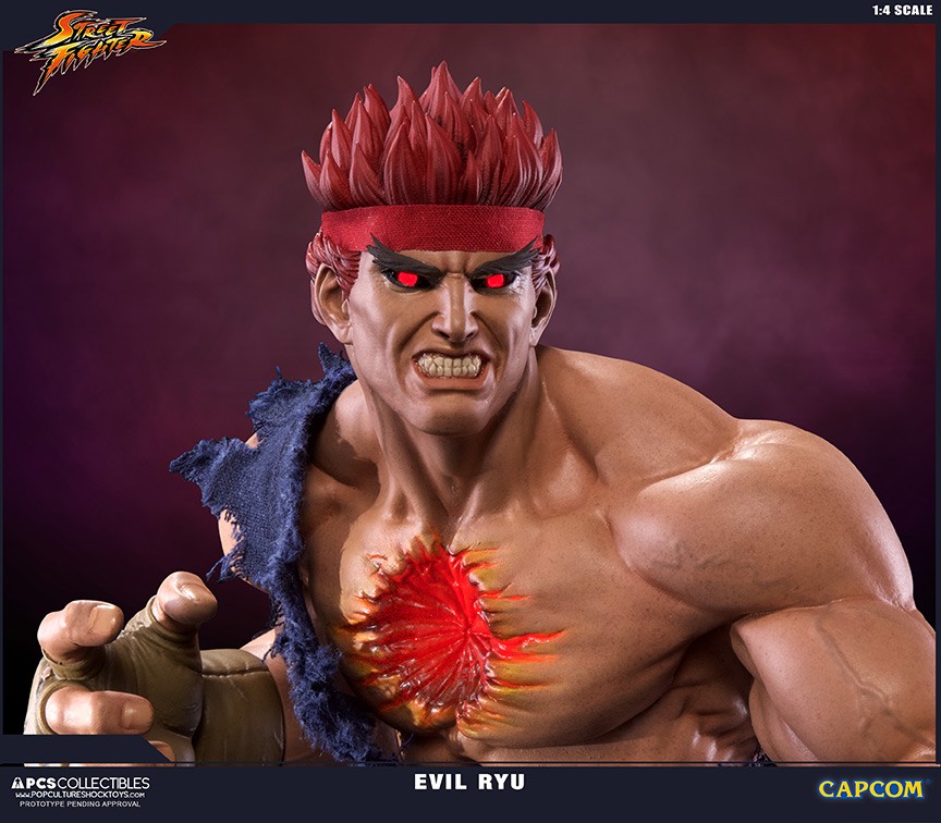 SOTA Unveils Street Fighter IV Ryu and Evil Ryu Statues - The Toyark - News