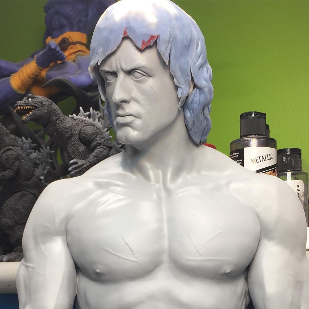 Rambo statue