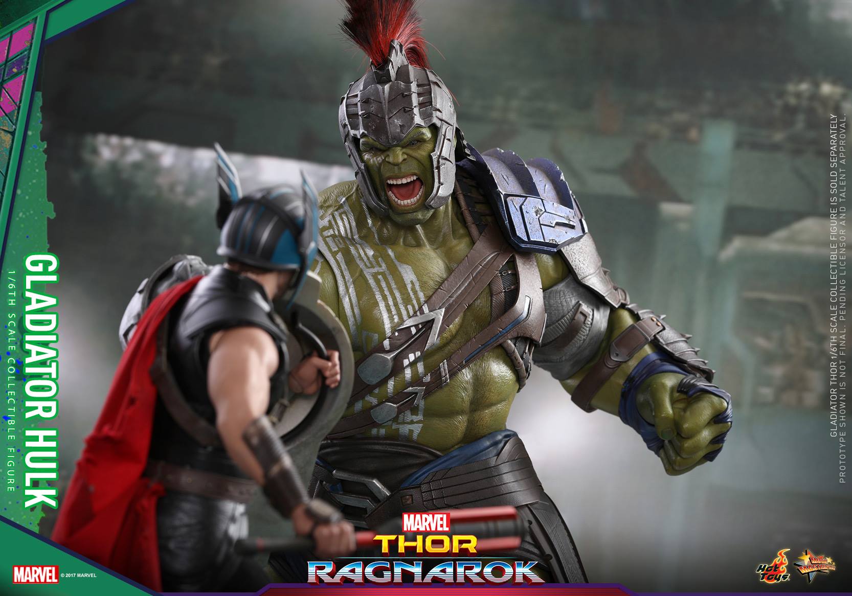 Action Figure Roadworn Thor: Thor Ragnarok (Escala 1/6) MMS416