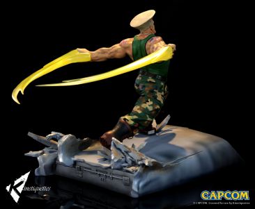 Awesome Guile Vs. Nash Street Fighter Diorama On The Way From  Kinnetiquettes - Game Informer