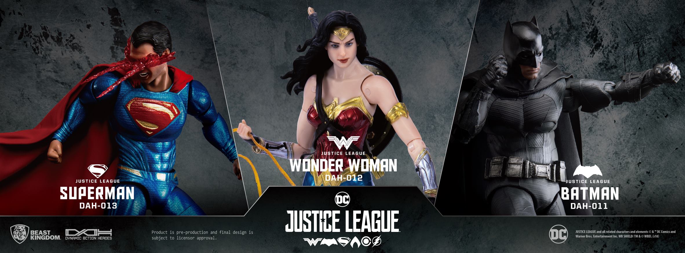 Justice League - Batman, Wonder Woman, and Superman by Beast Kingdom - The  Toyark - News