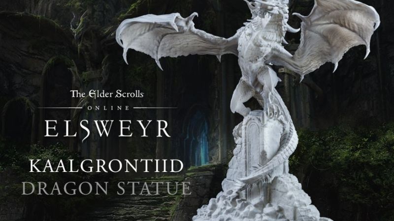 Elder Scrolls Online Kaalgrontiid Dragon Statue 043