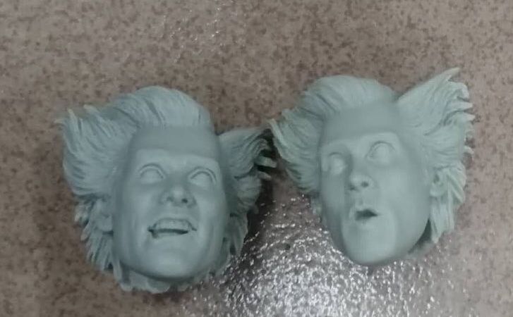 Ace Ventura Head Sculpts