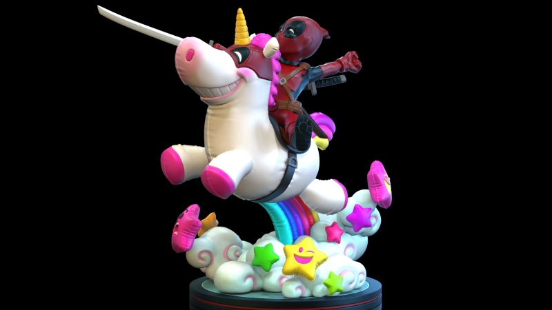 Deadpool Unicorn Q Fig Max