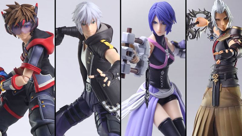 New Kingdom Hearts 3 Bring Arts - Sora, Riku, Aqua, and