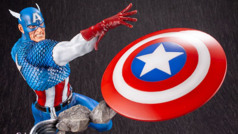 Captain America Fine Art Statue 018