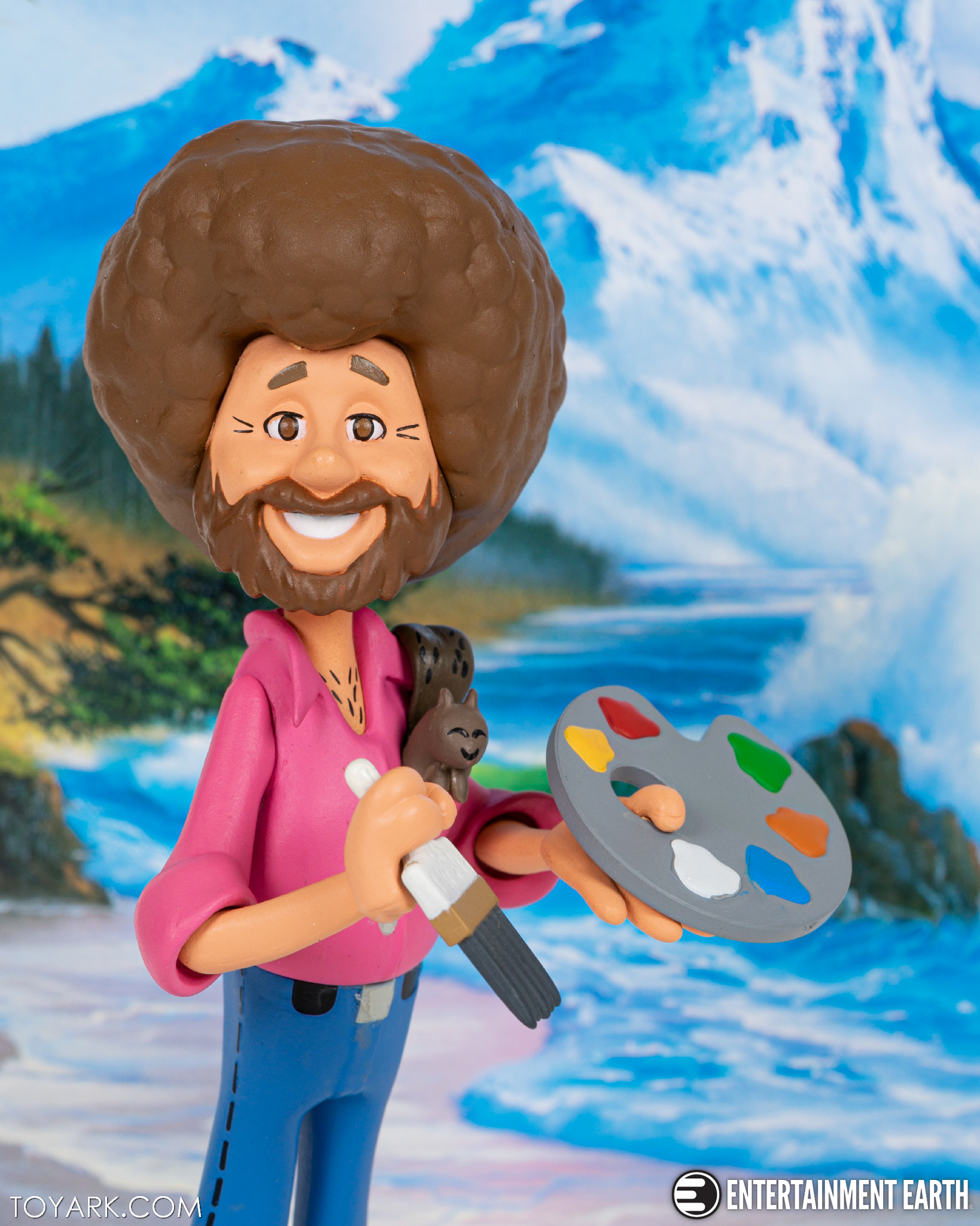 Bob Ross with Peapod Toony Classics Action Figure Gallery - The