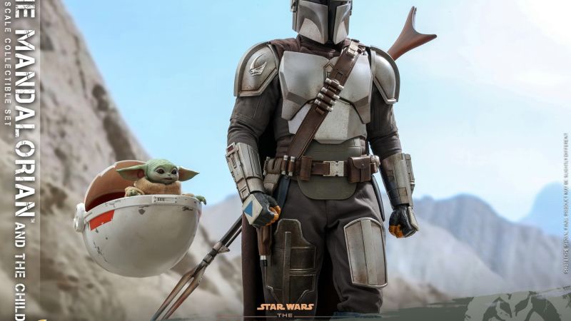 Hot Toys Mandalorian and The Child Quarter Scale Set 002